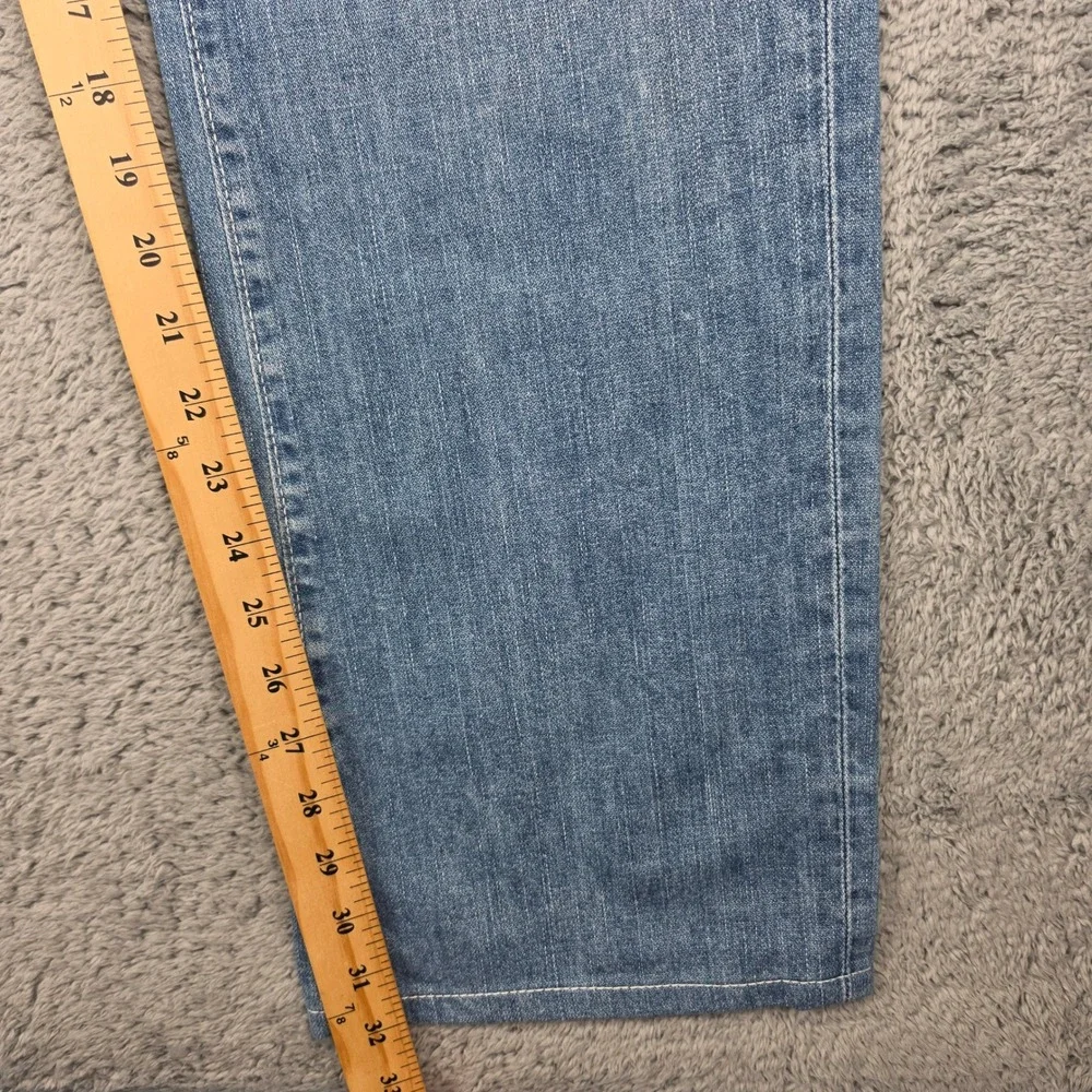 Vtg True Religion Ricky Jeans Mens 38 Blue Straight Flap Pocket Horseshoe USA